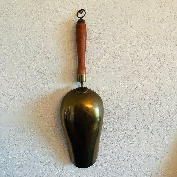 Antique Brass Grain Scoop Gallery Wall English Cottagecore Farmhouse European 18 - Picture 4 of 10